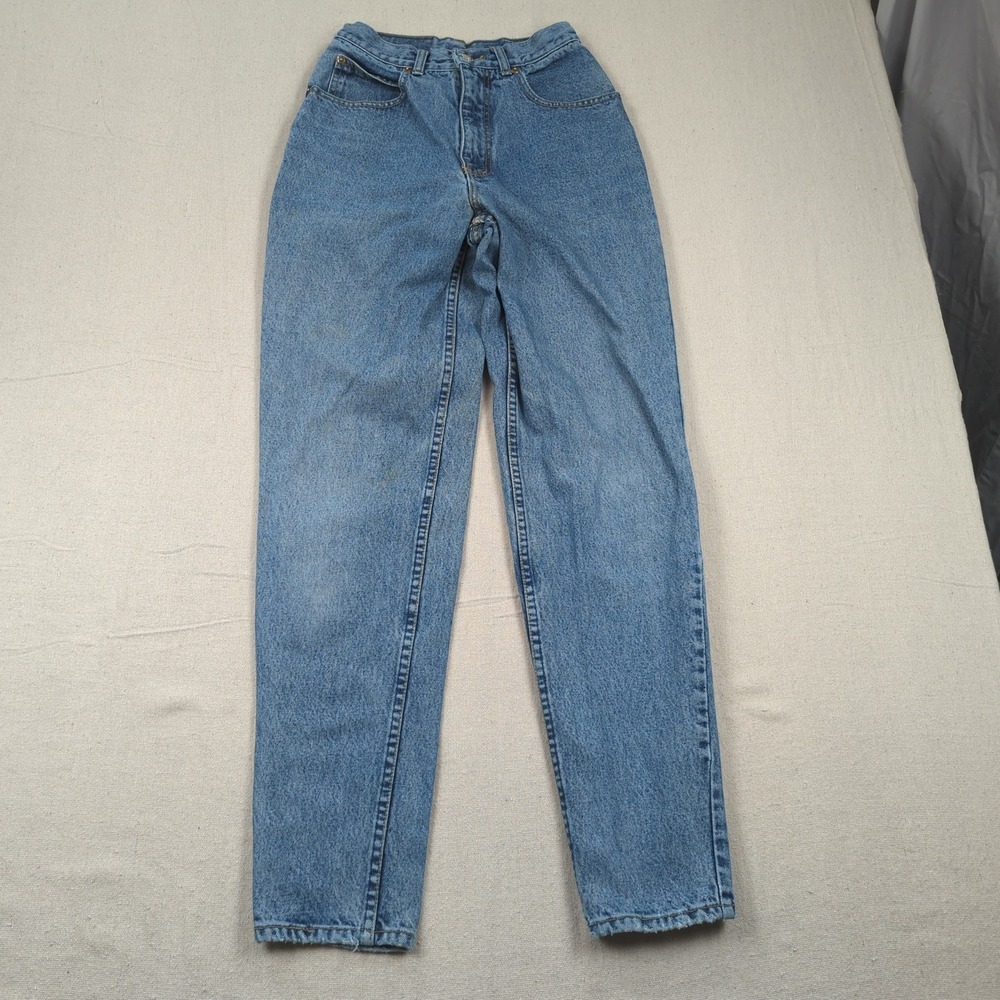 Vintage Lawman Jeans Womens 7 24 Blue Tapered High Rise Western Cowgirl